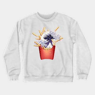 kanagawa fries Crewneck Sweatshirt